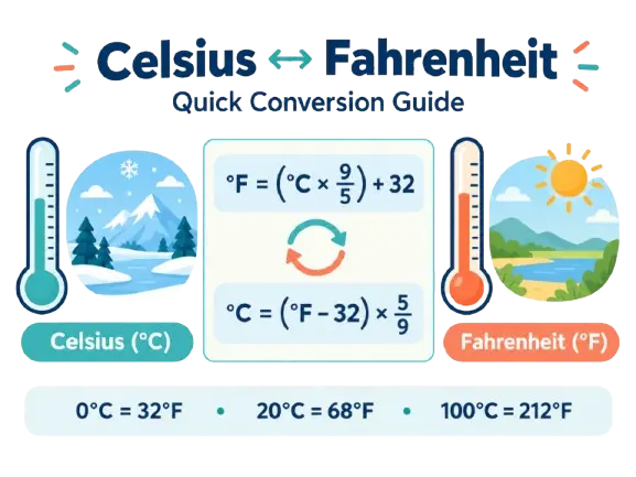 Celsius to Fahrenheit